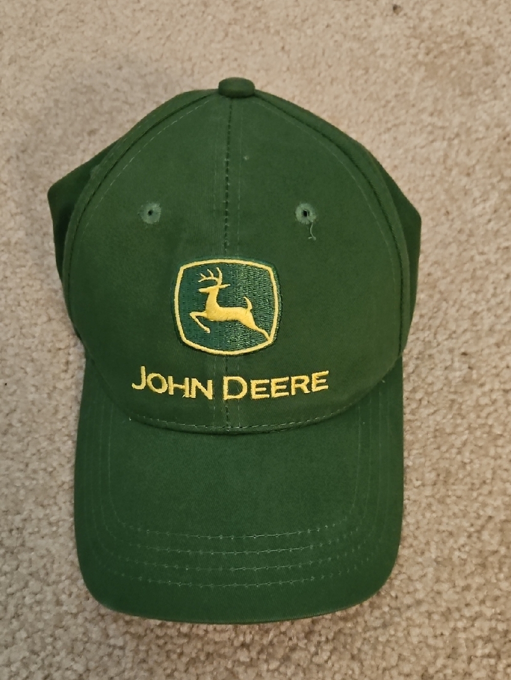 John Deere Green Cap with Yellow Embroidered Logo